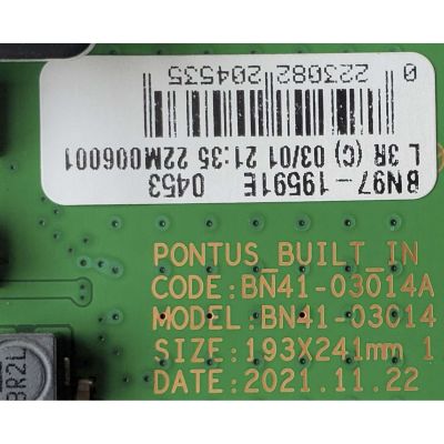 MAIN PARA TV SAMSUNG QLED 4K·UHD·HDR / NÚMERO DE PARTE BN94-17529M / BN41-03014A / BN97-19591E / BN9417529M / DISPLAY HV750QUB-S7B / BN96-50413A / BN9650413A / MODELO QN75Q80 / QN75Q80BAFXZA	 - Imagen 3